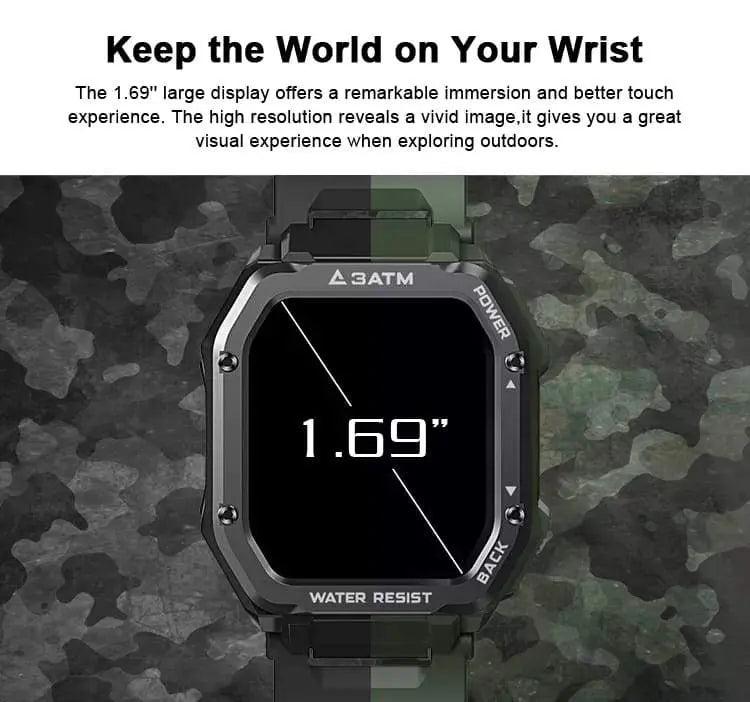 Blood Pressure Watch "Waterproof" 1.69" Display Size