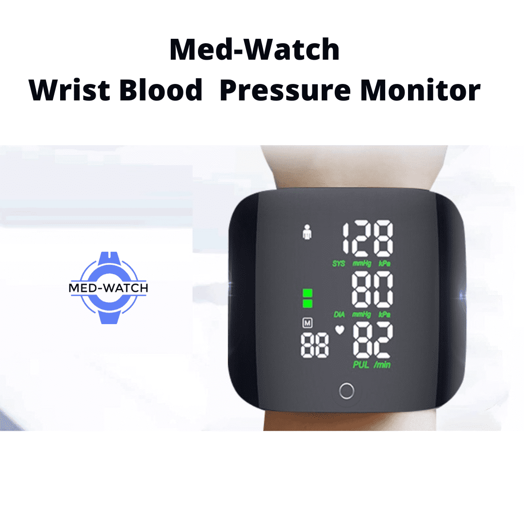New LED Rechargeable Wrist Blood Pressure Monitor English / Russian /  Portuguese